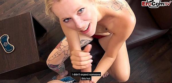  EroCom Date - Proll Türke schleppt deutsche Blondine teen ab und fickt sie ohne gummi beim blind date